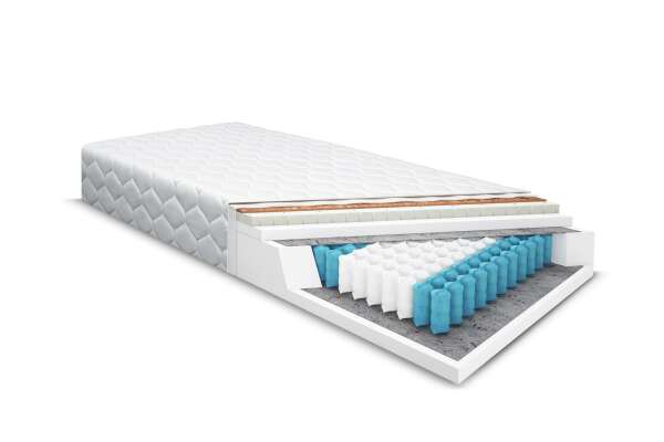 Matratze EMILIANO H2/H3 7-Zonen Taschenfeder, 22 cm Hoch, 80 x 200 cm