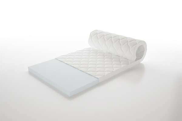 Topper KOMFORT 160 x 200 cm / 6 cm Höhe m. JERSEY-Bezug, 4 Eckgummibänder