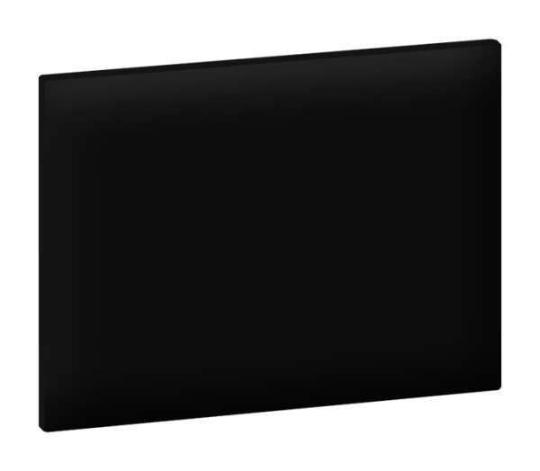 Bettkopfteil ARIS Eiche / schwarz Hochglanz, Polster für Breite 140 cm