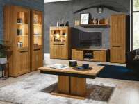 Schrank YORK in Eiche / anthrazit, in hochwertiger...