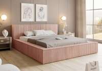 Polsterbett LUCCA 01 - Tilia Lattenrost großer Bettkasten