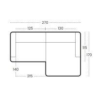 Ecksofa VENTO 1 im kuschelligem Bezugstoff mit Schlaffunktion u. Bettkasten
