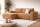 Ecksofa BERI in breitem CORD Stoff mit Schlaffunktion u. Bettkasten