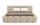 Polsterbett LUCIA Bouclé Designer- Wolkenbett mit Bettkasten u. LED-Beleuchtung, Lattenrost m. 32 Lamellen