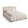 Polsterbett Lucia Bouclé Designer- Wolkenbett mit Bettkasten u. LED-Beleuchtung, Lattenrost m. 32 Lamellen