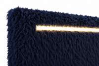 Polsterbett Shaggy Mika Felloptik mit LED-Beleuchtung & Bettkasten